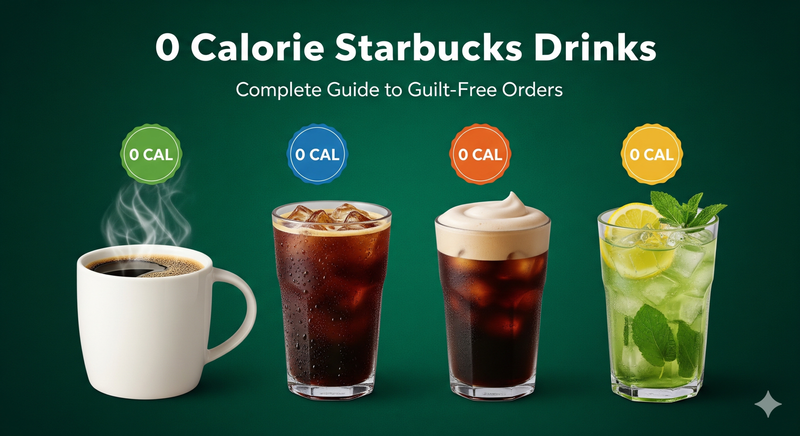 0 calorie starbucks drinks