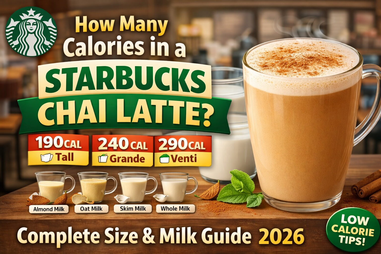 Starbucks chia latte calories