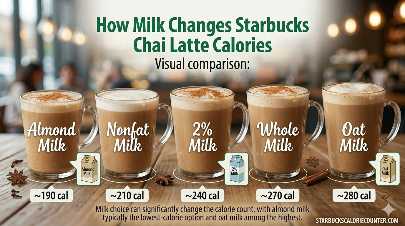 starbucks chai latte calories