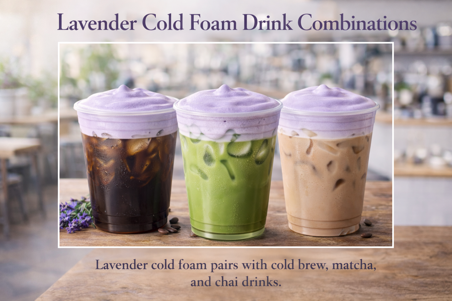 lavender cold foam calories