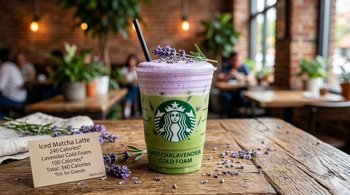 starbucks lavender cold foam calories