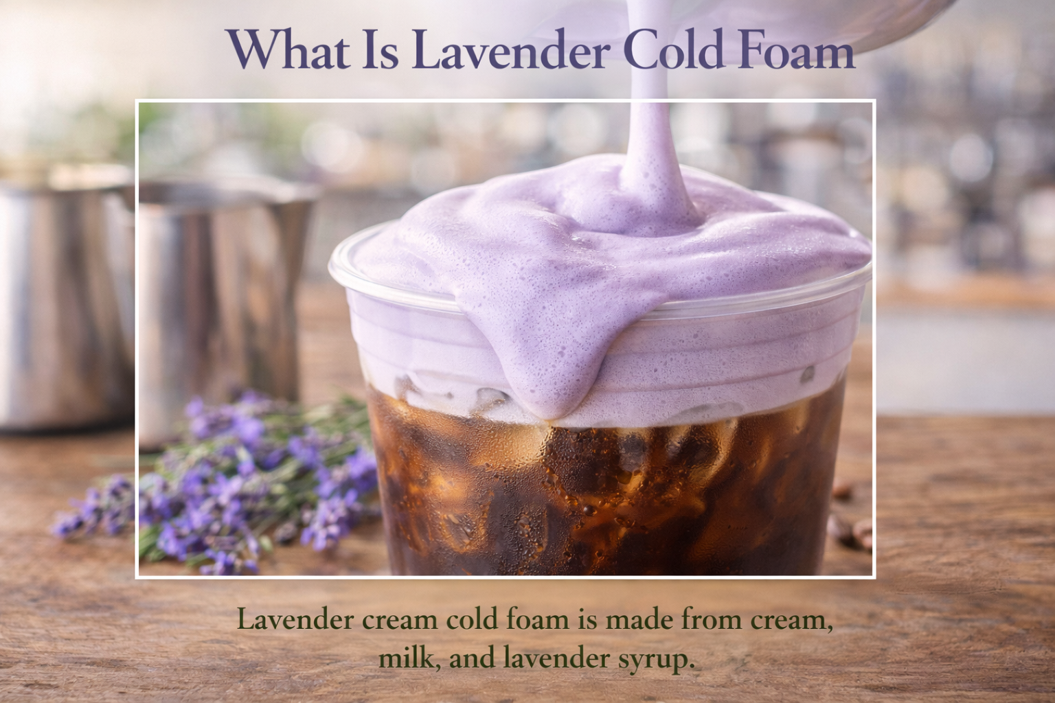 starbucks lavender cold foam calories