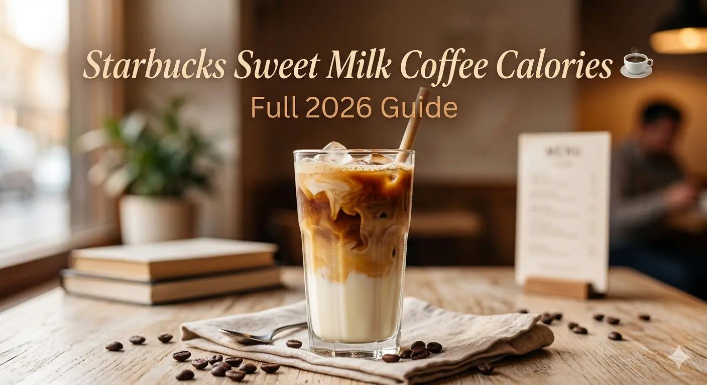 Layered Starbucks sweet milk coffee with cream, vanilla syrup, and iced coffee in a clear glass